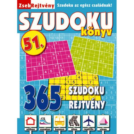 Zsebrejtvény 51.(szudoku-kék)