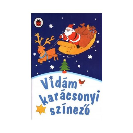 Vidám karácsonyi színező
