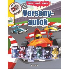 Versenyautók - Játssz, tanulj, színezz