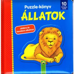 Állatok puzzle könyv