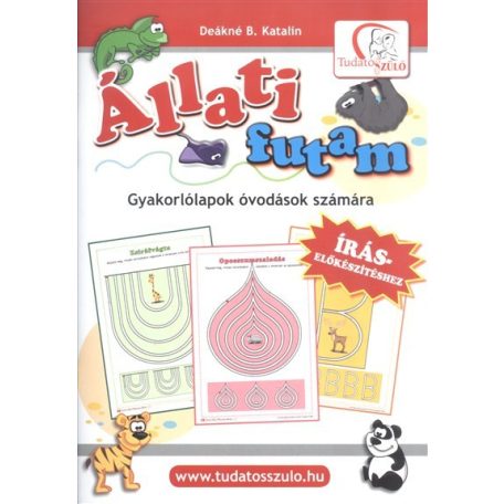 Állati futam - Gyakorlólapok óvodások sz