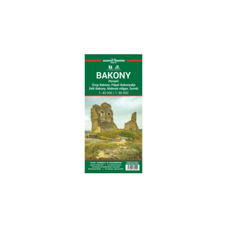 Bakony(nyugat) turistatérkép 1:40 000 SC