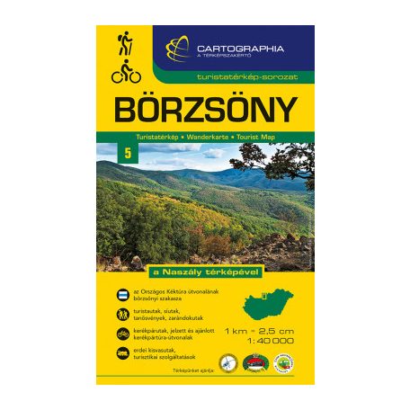 Börzsöny térkép  1:40 000 SC új kiadás