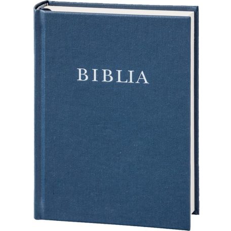 Biblia, középméret, vászonköt. kék (4100