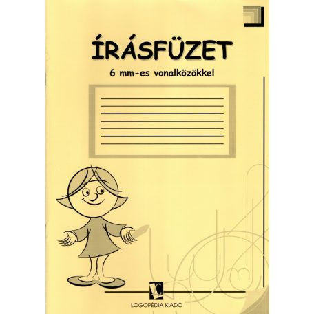 Írásfüzet 6 mm-es vonalközökkel