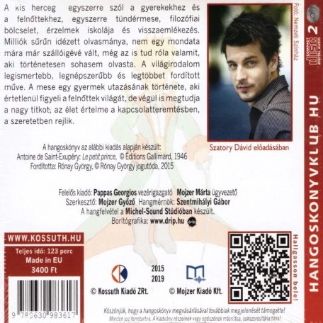 A Kis Herceg (hangoskönyv 2 CD)