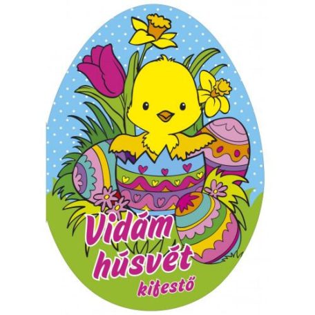 Vidám húsvét kifestő