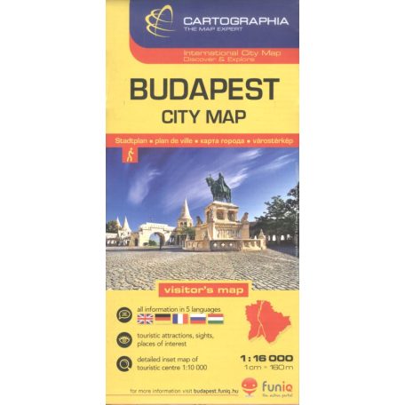 Budapest city map 1:16 000 SC