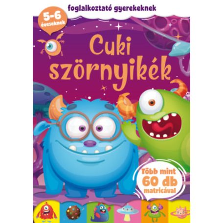 Cuki szörnyikék - foglalkoztató