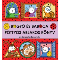 Bogyó és Babóca - pöttyös ablakos piros