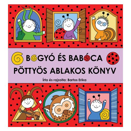 Bogyó és Babóca - pöttyös ablakos piros