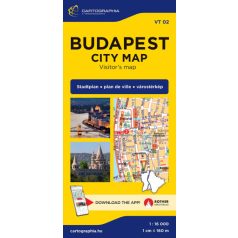 Budapest panoráma térkép (fali térk)