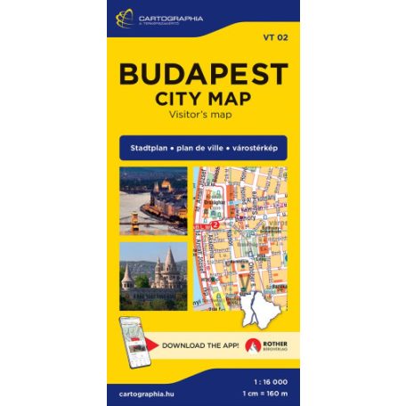 Budapest panoráma térkép (fali térk)