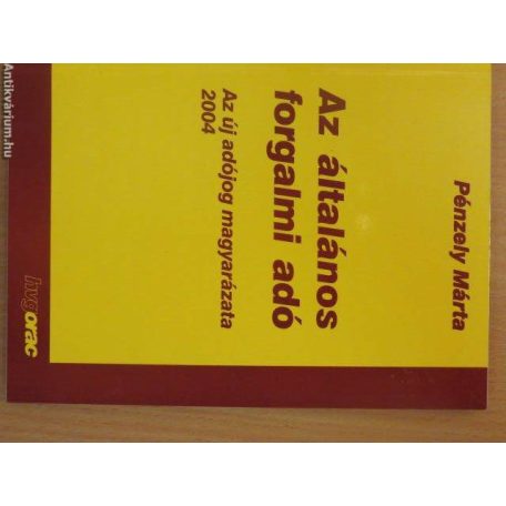 Az általános forgalmi adó-az új adój (A)