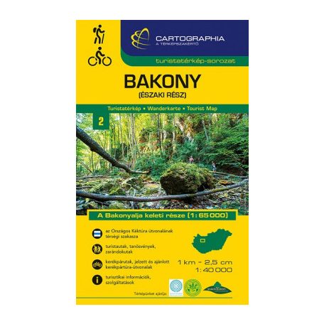 Bakony (északi rész) turistatérképe (1