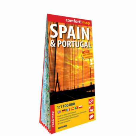 Spanyolország - Portugália autótérkép
