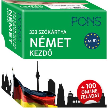 Pons 333 szókártya német kezdő + 100 onl