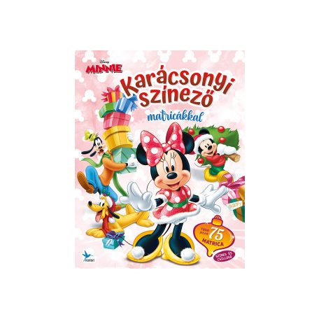 Karácsonyi színező matr. - Minnie