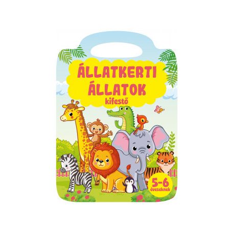 Állatkerti állatok - kifestő