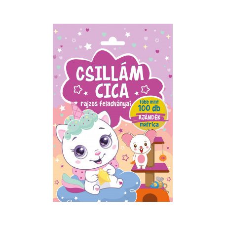 Csillám cica - rajzos feladványai