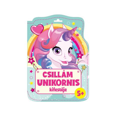 Csillám unikornis kifestője
