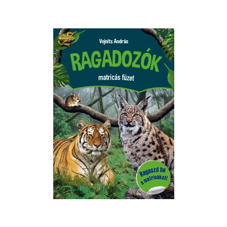 Ragadozók matricás füzet - ragaszd be