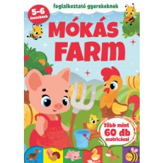 Vidám farm állatai kifestő - 60 matica