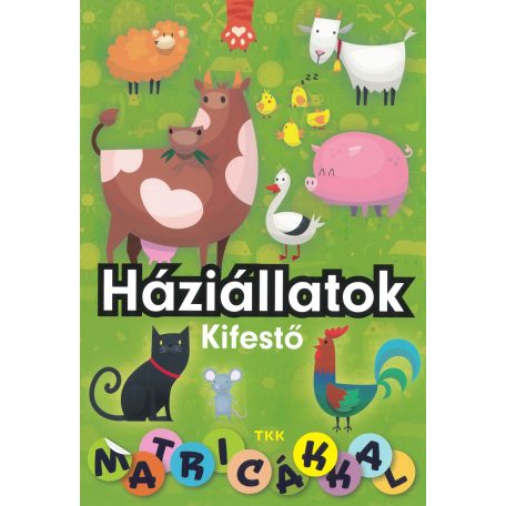 Háziállatok kifestő matricákkal