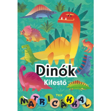 Dinók kifestő matricákkal