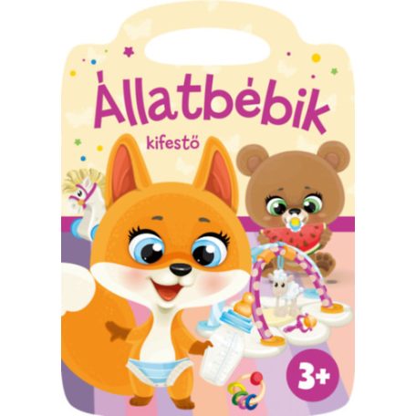 Állatbébik kifestő