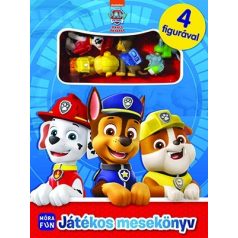 Mancs őrjárat-Játékos mesekönyv-4 figurá