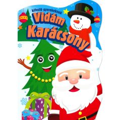 Vidám karácsony - kifestő gyerekeknek