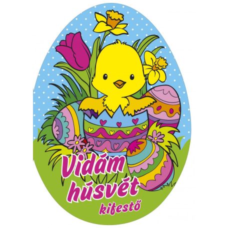 Vidám húsvéti színező