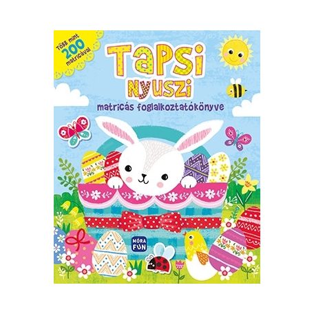 Tapsi nyuszi matricás foglalkoztatókönyv