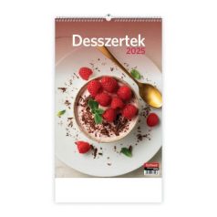 Desszertek falinaptár 2025