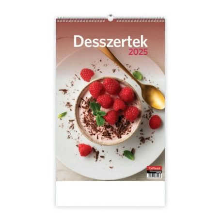 Desszertek falinaptár 2025