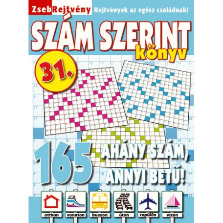 Zsebrejtvény 31. (szám-szerint - kék)