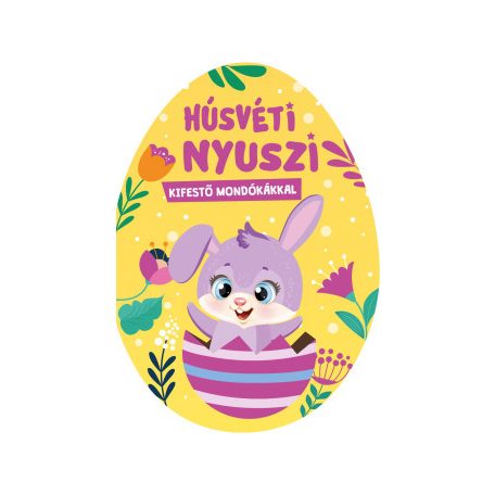 Húsvéti nyuszi - kifestő mondókákkal