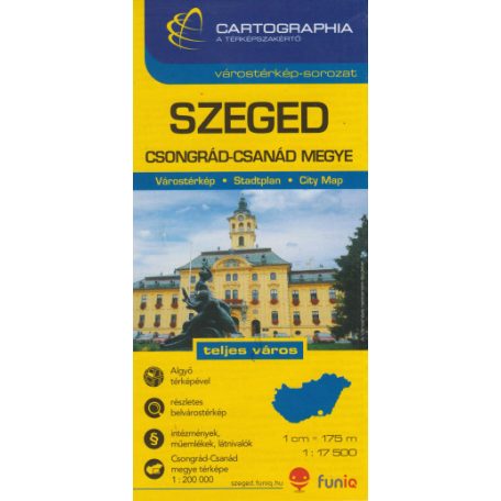 Szeged várostérkép 1:17 500 SC
