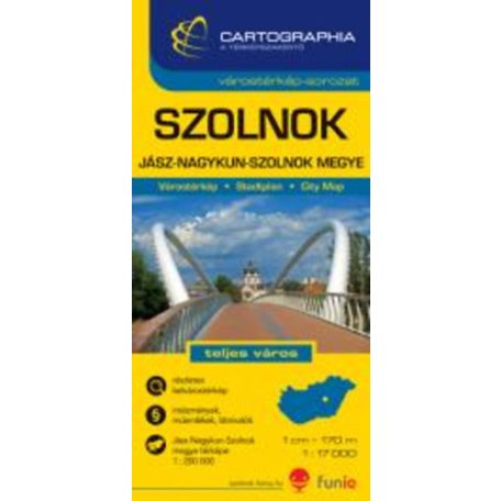 Szolnok várostérkép 1:17000