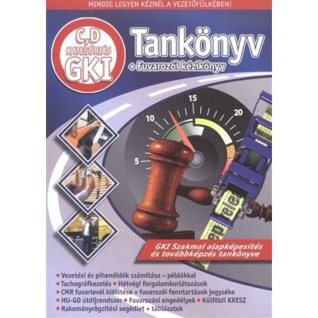C,D kategóriás GKI tankönyv + fuvarozó