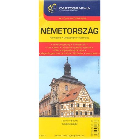 Németország térkép (1:800 000)