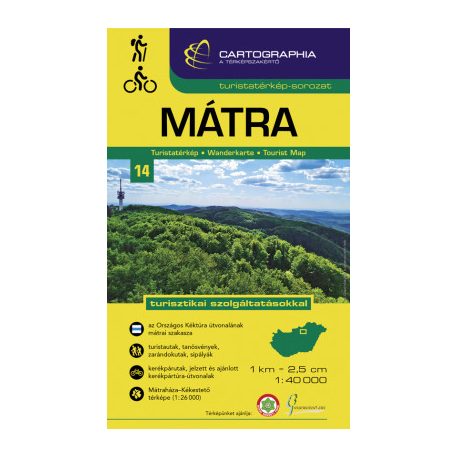Mátra turistatérképe (1:40 000)