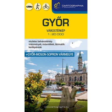 Győr várostérkép 1:20000