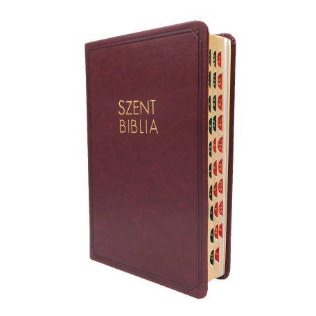 Biblia (közepes,bordó,fekete,kemény (F)