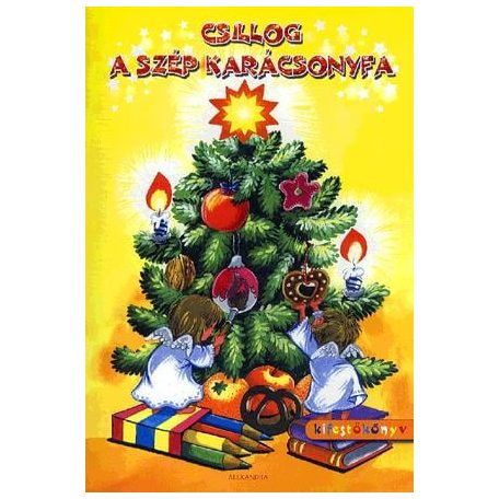 Csillog a szép karácsonyfa kifestőkönyv