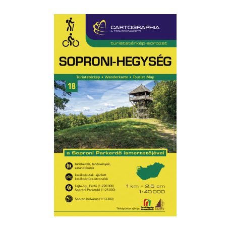 Soproni-hegység turistatérkép