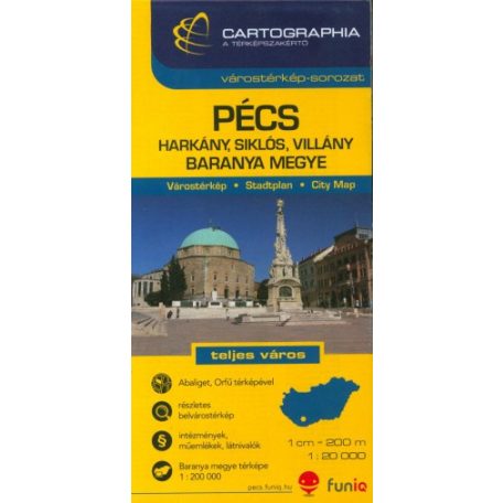 Pécs várostérkép 1:20000 SC
